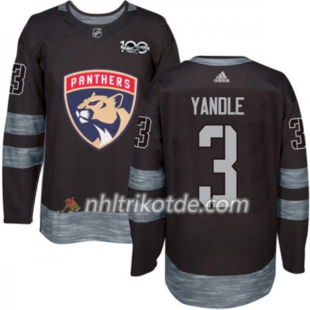 Florida Panthers Trikot Keith Yandle 3 1917-2017 100th Anniversary Adidas Schwarz Authentic - Herren